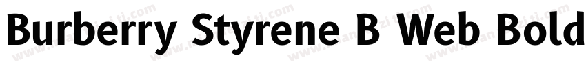 Burberry Styrene B Web Bold Regular字体转换